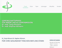 Tablet Screenshot of praxis-altmann.net